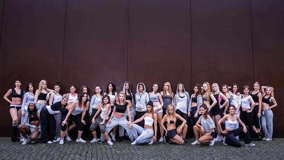 Foto der Cheerleader des Berlin Dance Teams